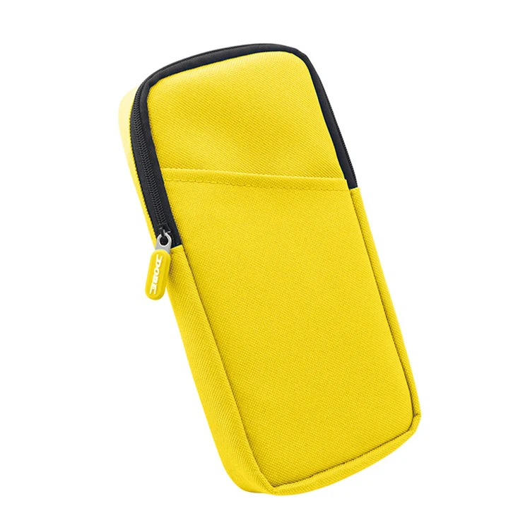 Mini Host Storage Case Zipper Protection Nylon Soft Cloth Bag for Switch Lite(Yellow) - Image 2