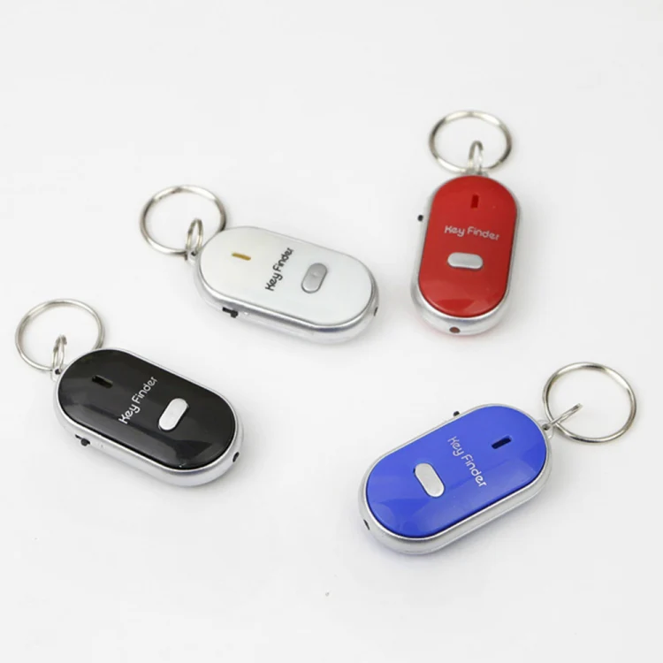 Mini LED Whistle Key Finder Flashing Beeping Remote Lost Keyfinder Locator Keyring for children(black) - Image 4
