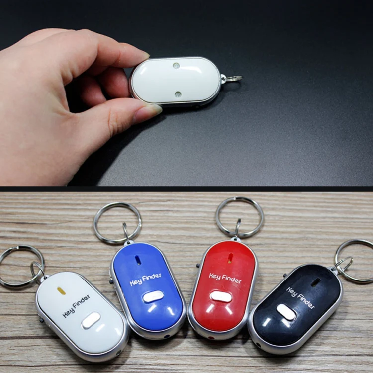 Mini LED Whistle Key Finder Flashing Beeping Remote Lost Keyfinder Locator Keyring for children(black) - Image 5
