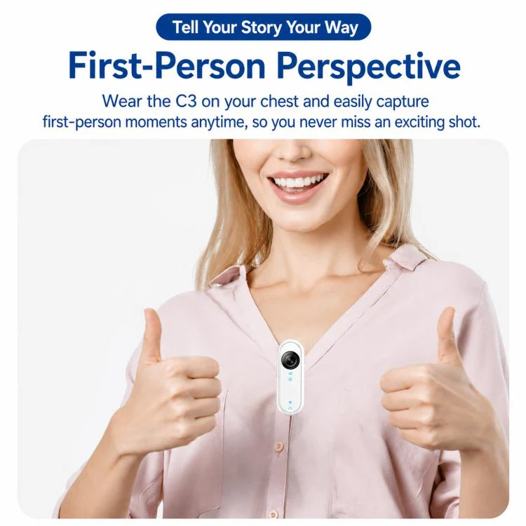Mini Magnetic Action Camera 1080P Wearable Body Cam With Wi-Fi App, EIS, Spec: Car Kit - Image 8