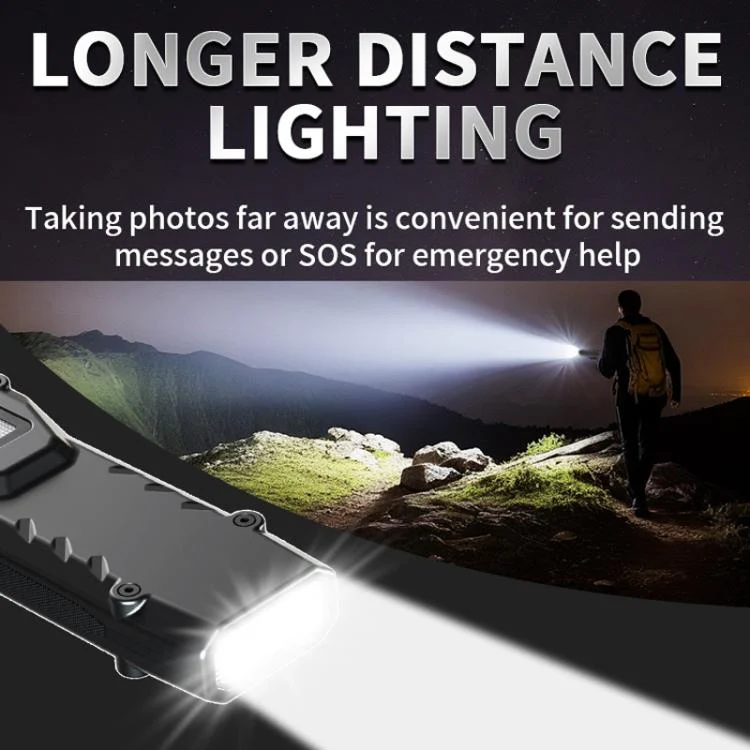 Mini Portable Self-Defense Three-Light Source Flashlight With Pen Clip(DT007) - Image 11