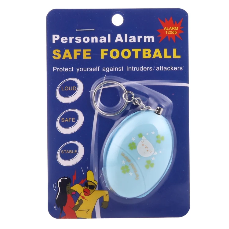 Mini Safe Football Loud Personal Alarm with Anti-Rape for Girl and Kids, 120Db Alarm(Blue) - Image 6