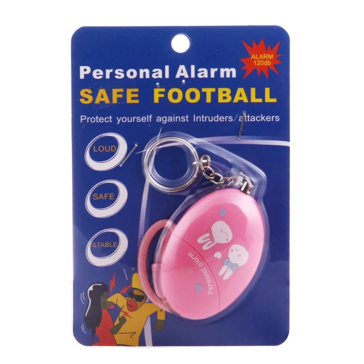 Mini Safe Football Loud Personal Alarm with Anti-Rape for Girl and Kids, 120Db Alarm(Pink) - Image 6