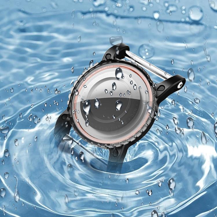 Mini Steel Anti-lost Waterproof Transparent Protective Cover For AirTag 1st Gen / 2nd Gen(Black) - Image 6