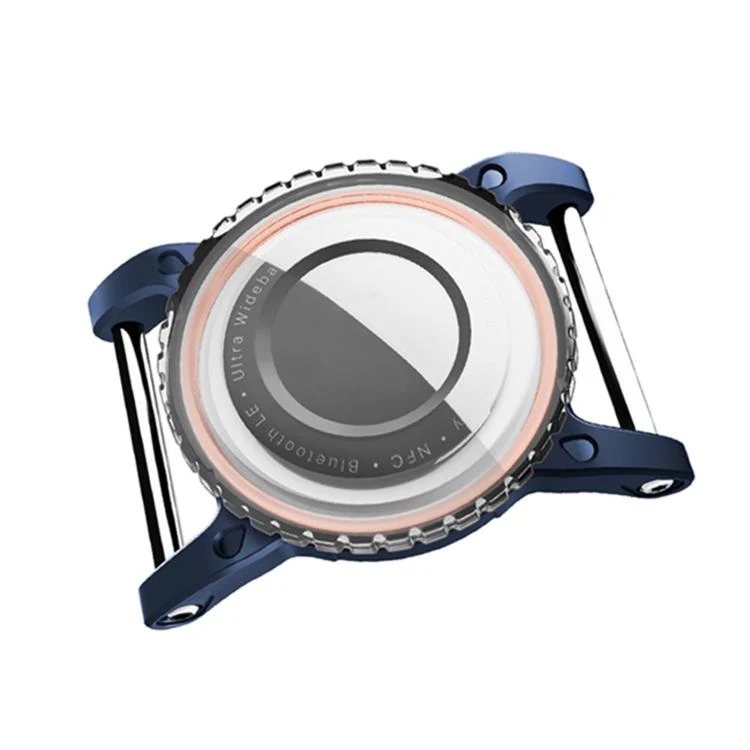 Mini Steel Anti-lost Waterproof Transparent Protective Cover For AirTag 1st Gen / 2nd Gen(Blue) - Image 2