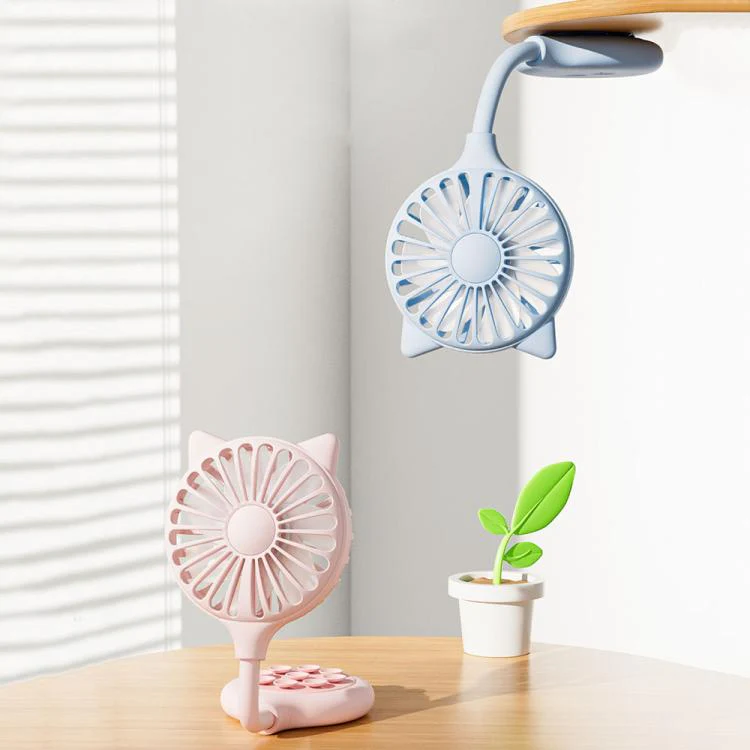 Mini Suction Cup Fan USB Rechargeable Desktop Portable Folding Fan(White) - Image 8