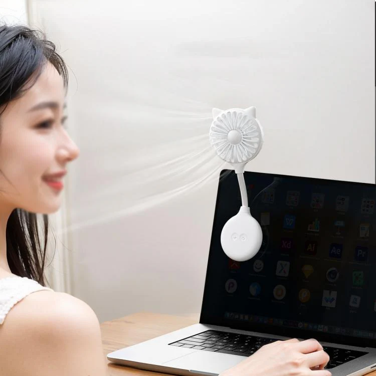 Mini Suction Cup Fan USB Rechargeable Desktop Portable Folding Fan(Yellow) - Image 9