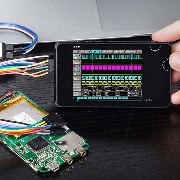 MINIWARE LA104 Logic Analyzer 4-Channel Debugging Assistant Sampling Analog Oscilloscope - Image 7