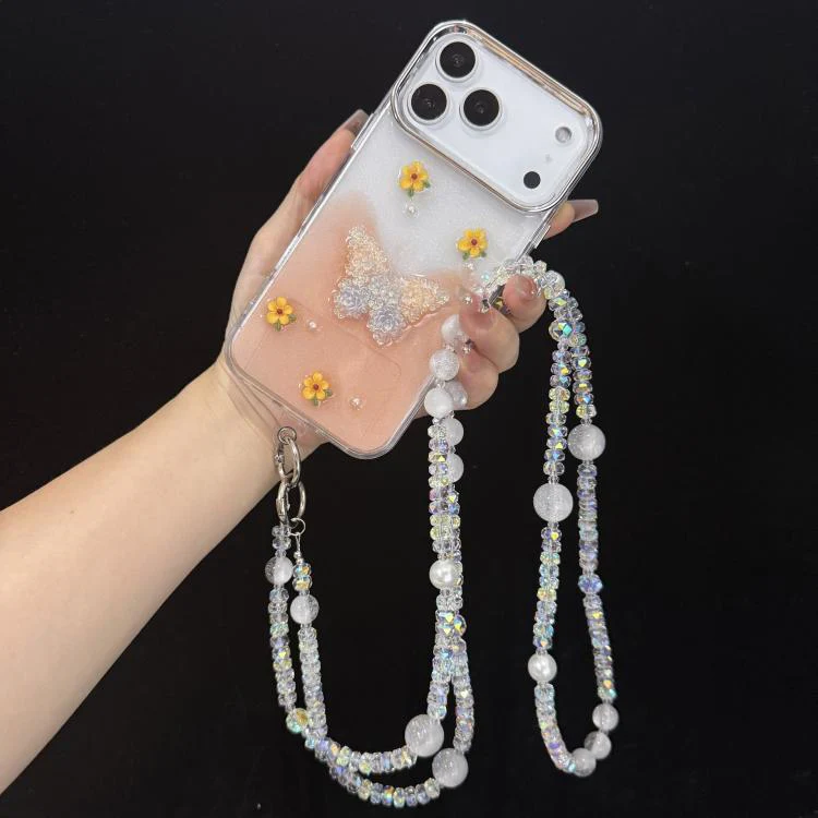 Misty Moonlight Beaded Crossbody Crystal Chain(Blue) - Image 2