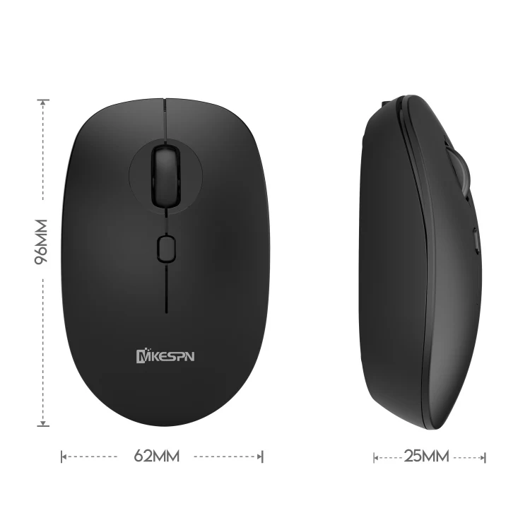MKESPN 859 2.4G+BT5.0+BT3.0 Three Modes Wireless Mouse (White) - Image 2