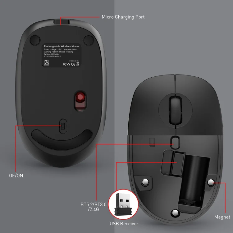 MKESPN 859 2.4G Wireless Mouse (White) - Image 6