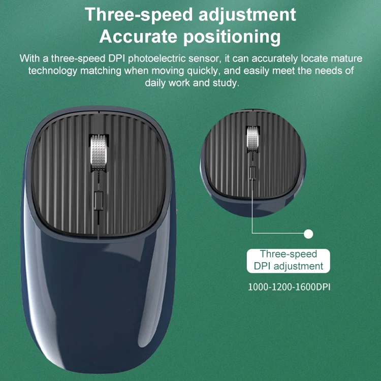 MKESPN SXS-5600 Type-C Rechargeable 2.4G Wireless Mouse(Blue) - Image 5