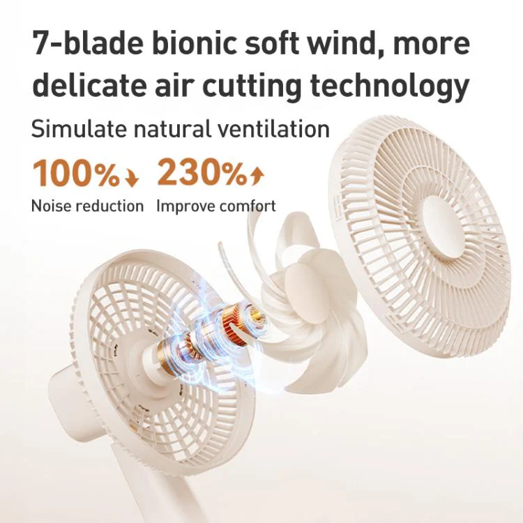 MOMAX IF20L2 Mini Soft Wind Desktop Electric Fan(Gold) - Image 4