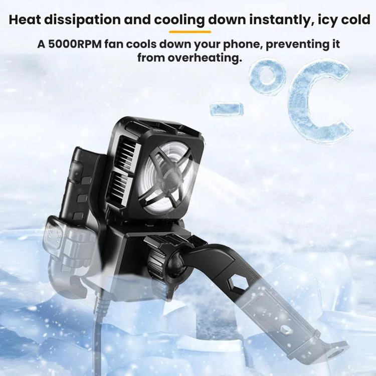 Motorcycle Semiconductor Cooling Heat Dissipation Phone Holder(Mirror Base) - Image 13
