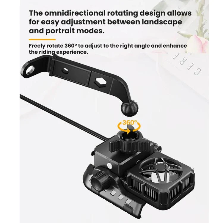 Motorcycle Semiconductor Cooling Heat Dissipation Phone Holder(Mirror Base) - Image 14