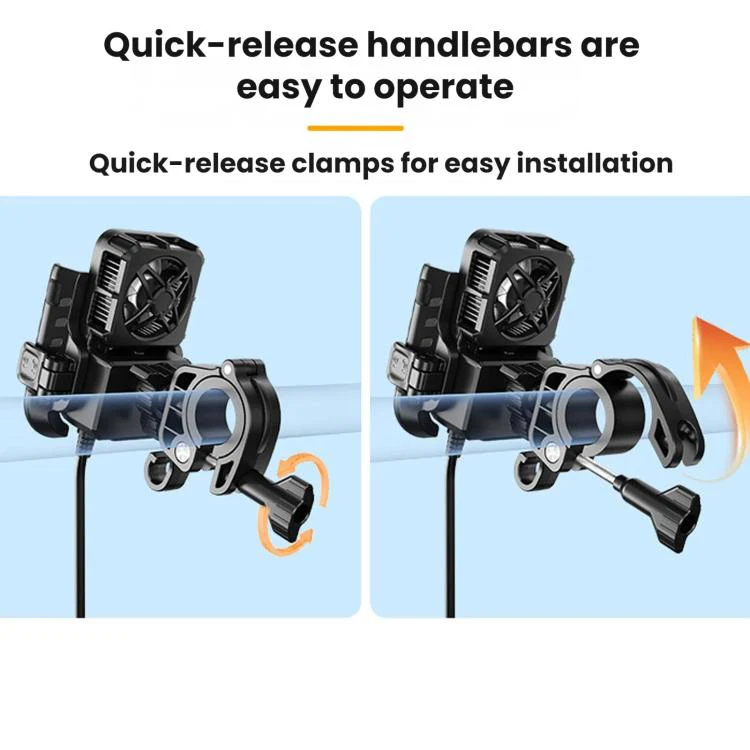 Motorcycle Semiconductor Cooling Mobile Phone Live Streaming Heat Sink Bracket(Handlebars) - Image 10