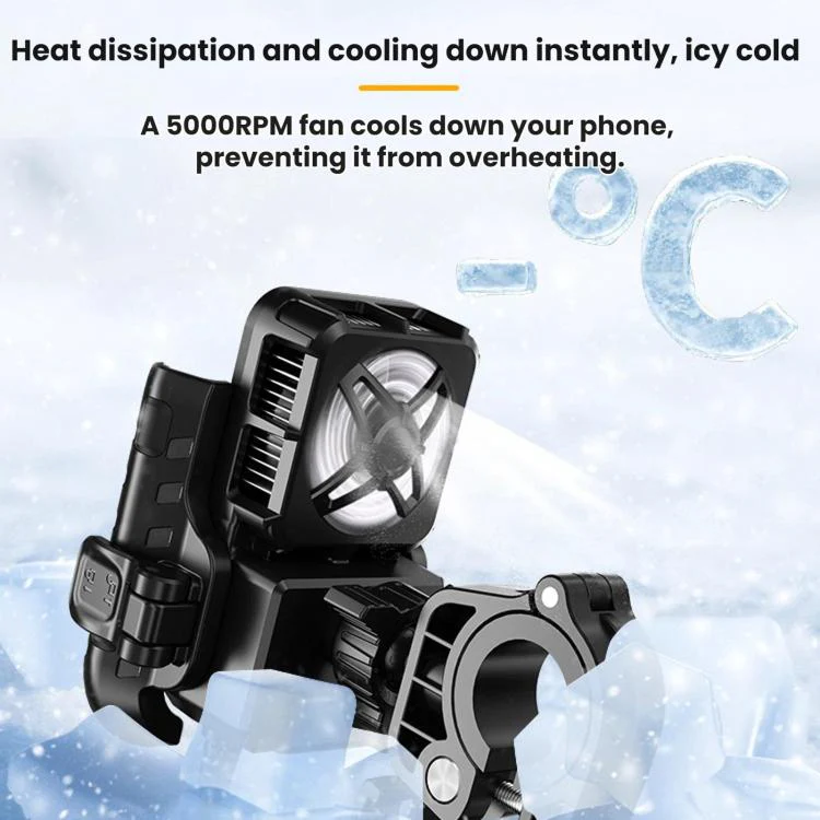 Motorcycle Semiconductor Cooling Mobile Phone Live Streaming Heat Sink Bracket(Handlebars) - Image 11