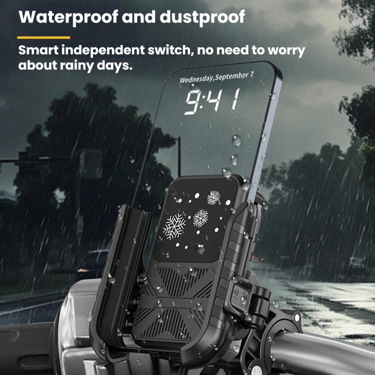 Motorcycle Semiconductor Cooling Mobile Phone Live Streaming Heat Sink Bracket(Handlebars) - Image 14