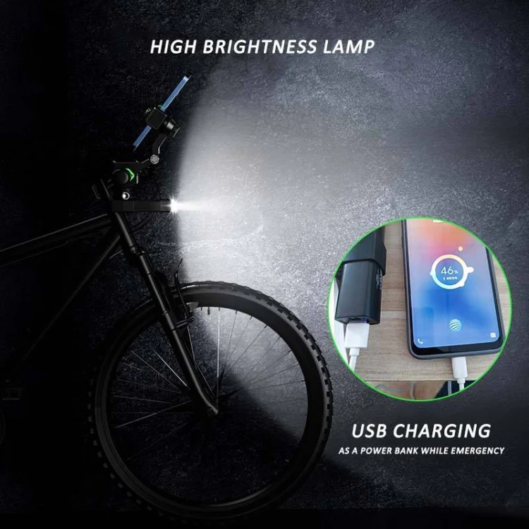 Motorcycle Spherical Compass Phone Holder, Handlebar with Light (Green) - Image 7