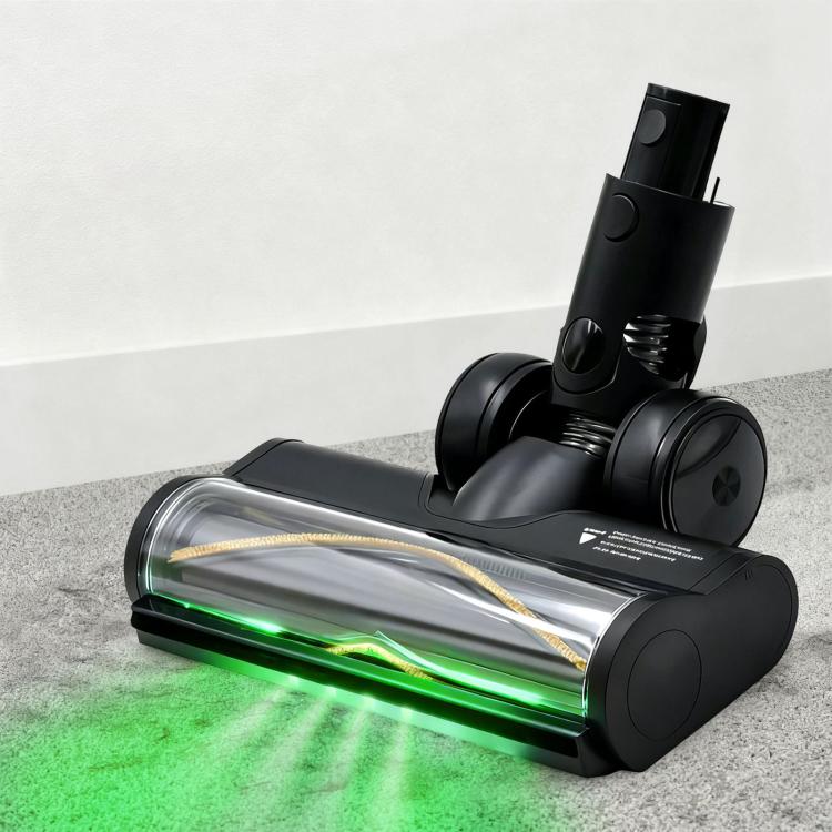 Motorized Floor Brush Head With Green Dust-Detecting Light For Dreame R10 / R20 / T20 / T30 / H30 / H40