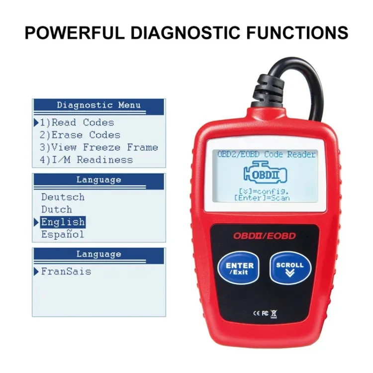 MS309 OBDII / EOBD Fault Coder Reader - Image 3