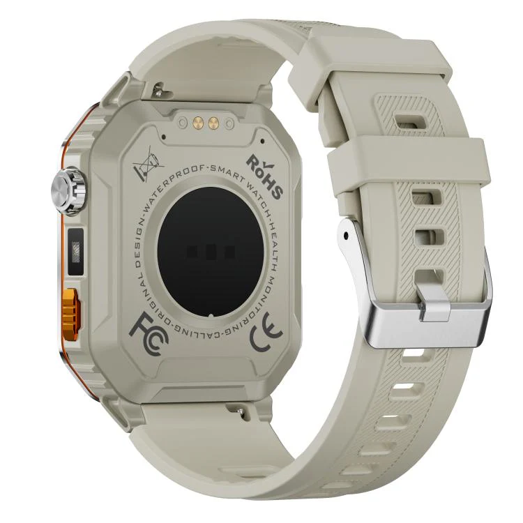 MT62 2.01-inch IPS Display Outdoor Adventures Smart Watch with 1000mAh Battery & Flashlight(Silver) - Image 3