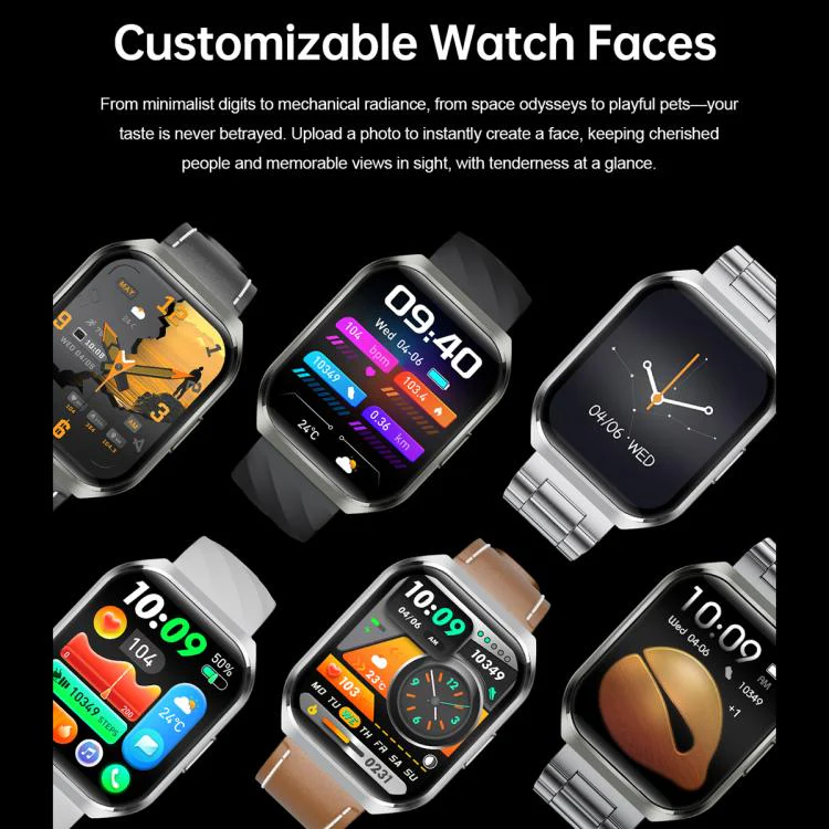 MT66 1.83-inch IPS Curved Screen Smart Watch with 1000mAh Battery(Silver Case Silicone Strap) - Image 16