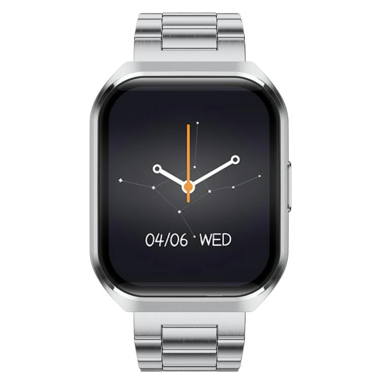 MT66 1.83-inch IPS Curved Screen Smart Watch with 1000mAh Battery(Silver Case Steel Strap) - Image 2