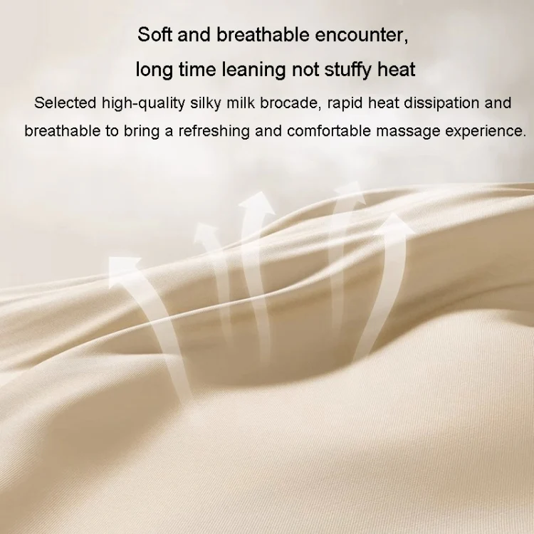 Multi-Function Lumbar Massager Car Cervical Hot Waist Massage Pillow, Specification: Charging Model Yellow - Image 4