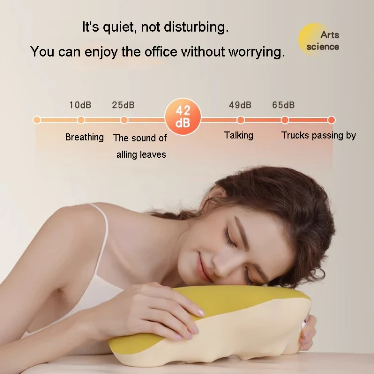 Multi-Function Lumbar Massager Car Cervical Hot Waist Massage Pillow, Specification: Charging Model Yellow - Image 8