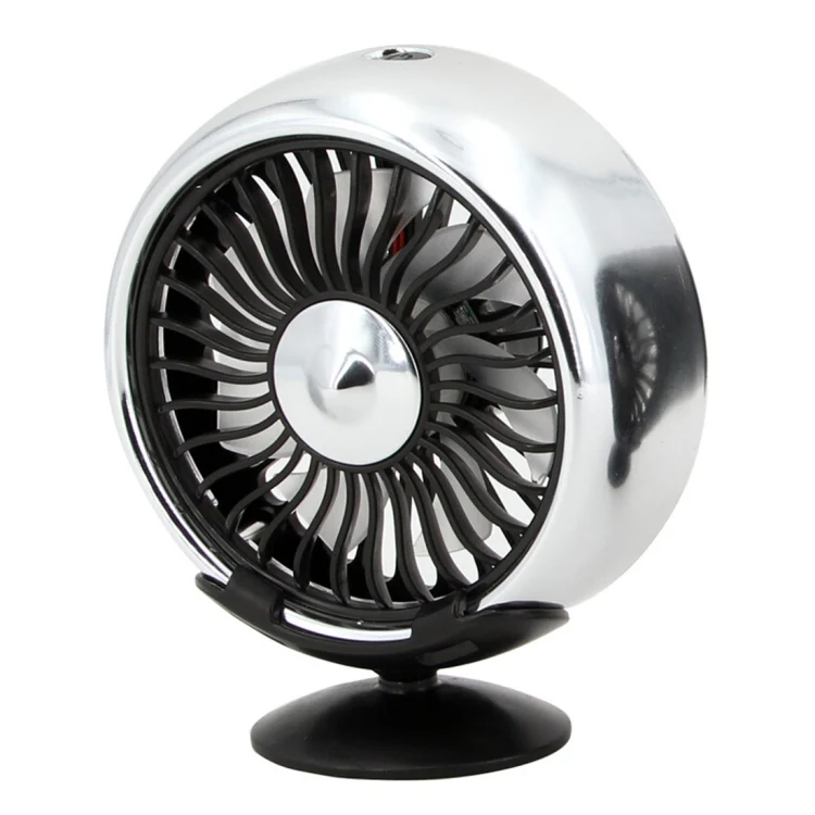 Multi-function Portable Car Air Outlet Sucker Electric Cooling Fan(Silver) - Image 2