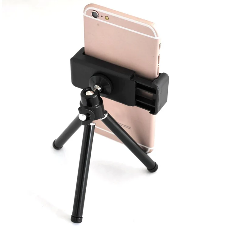 Multi-functional Aluminum Alloy Mount Tripod with Phone Clamp (Silver) - Image 3