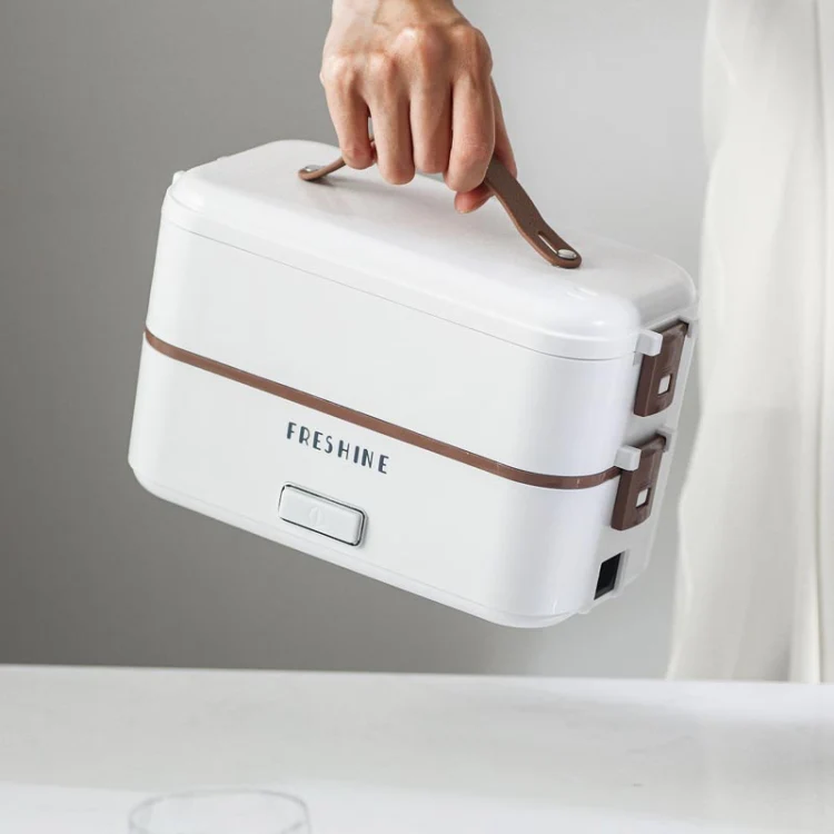Multi Functional Microwave Oven With Plug-in Electric Cooking Electric Lunch Box, Color:White Single Layer(EU Plug) - Image 5