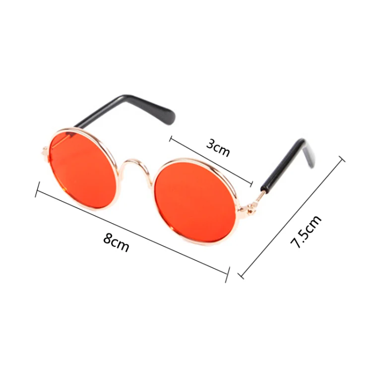 Multicolored Eye-wear Pet Cat Dog Fashion Sunglasses UV Sun Glasses Eye Protection(Black) - Image 5