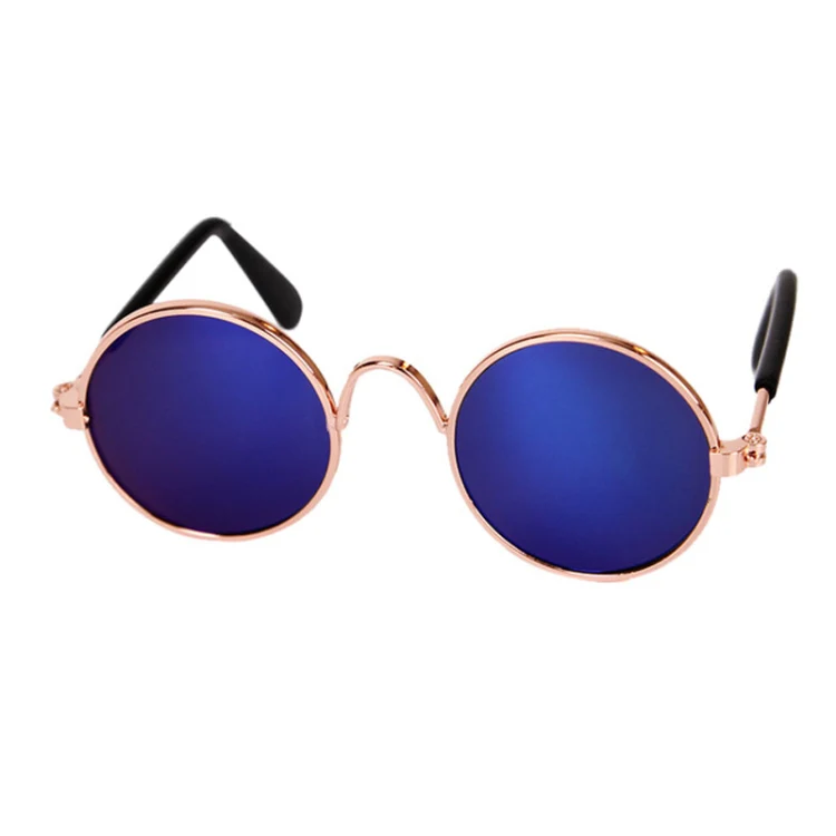 Multicolored Eye-wear Pet Cat Dog Fashion Sunglasses UV Sun Glasses Eye Protection(Blue Reflective)