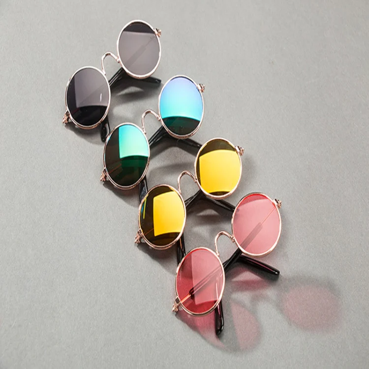 Multicolored Eye-wear Pet Cat Dog Fashion Sunglasses UV Sun Glasses Eye Protection(Dazzle Color) - Image 4