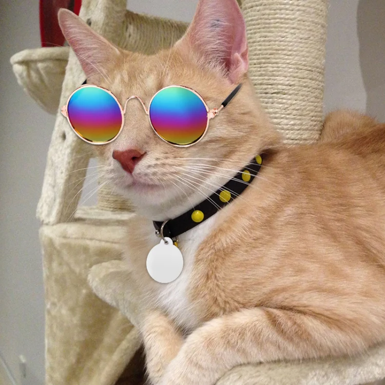 Multicolored Eye-wear Pet Cat Dog Fashion Sunglasses UV Sun Glasses Eye Protection(Pink) - Image 6