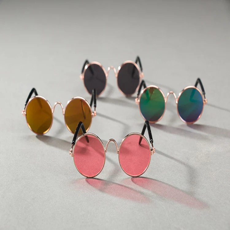 Multicolored Eye-wear Pet Cat Dog Fashion Sunglasses UV Sun Glasses Eye Protection(Red) - Image 3