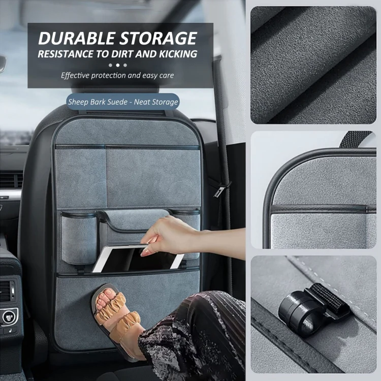 Multifunction Car Seat Back Storage Bag Seat Back Pocket Car Utility Storage Hanging Bag(Black) - Image 8