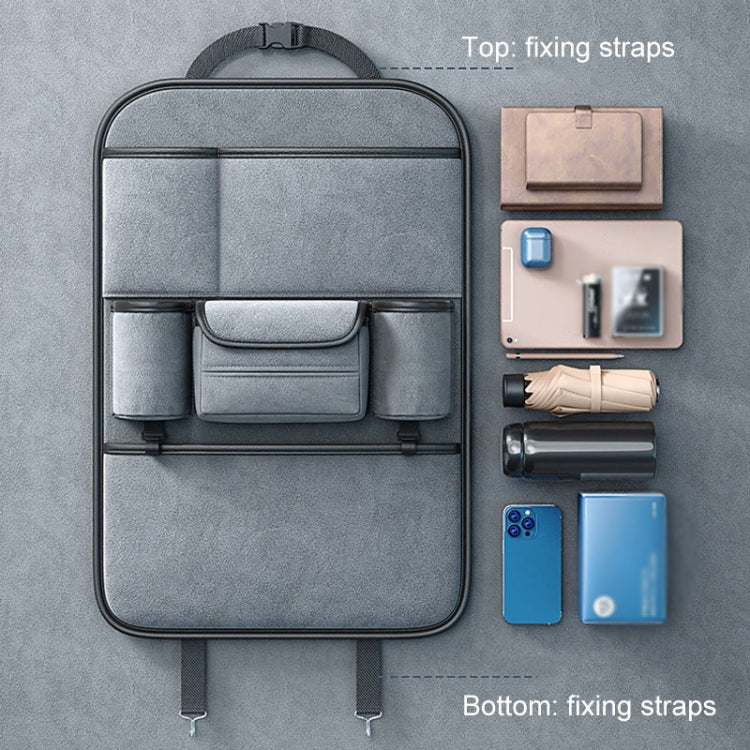 Multifunction Car Seat Back Storage Bag Seat Back Pocket Car Utility Storage Hanging Bag(Brown) - Image 7