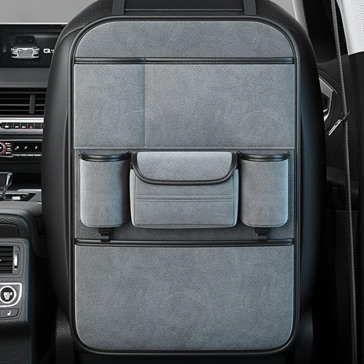 Multifunction Car Seat Back Storage Bag Seat Back Pocket Car Utility Storage Hanging Bag(Gray) - Image 3