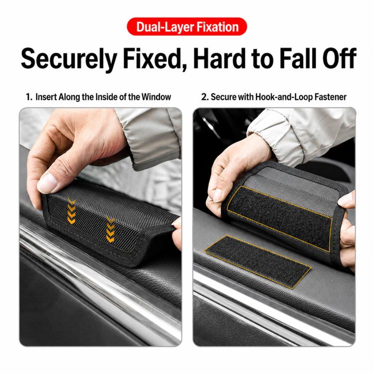 Multifunctional Car Cup Holder Foldable Window Door Side Storage Box, Style: Leather Red - Image 6