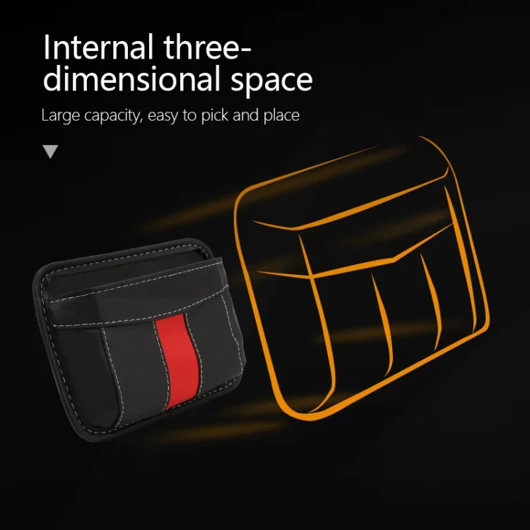 Multifunctional Car-Mounted Adhesive Mesh Bag For Storage Hanging Bags(Black) - Image 5