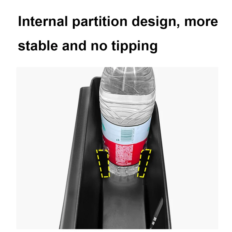 Multifunctional Car Seat Back Storage Box Rear Seat Tissue and Beverage Rack(Black) - Image 4