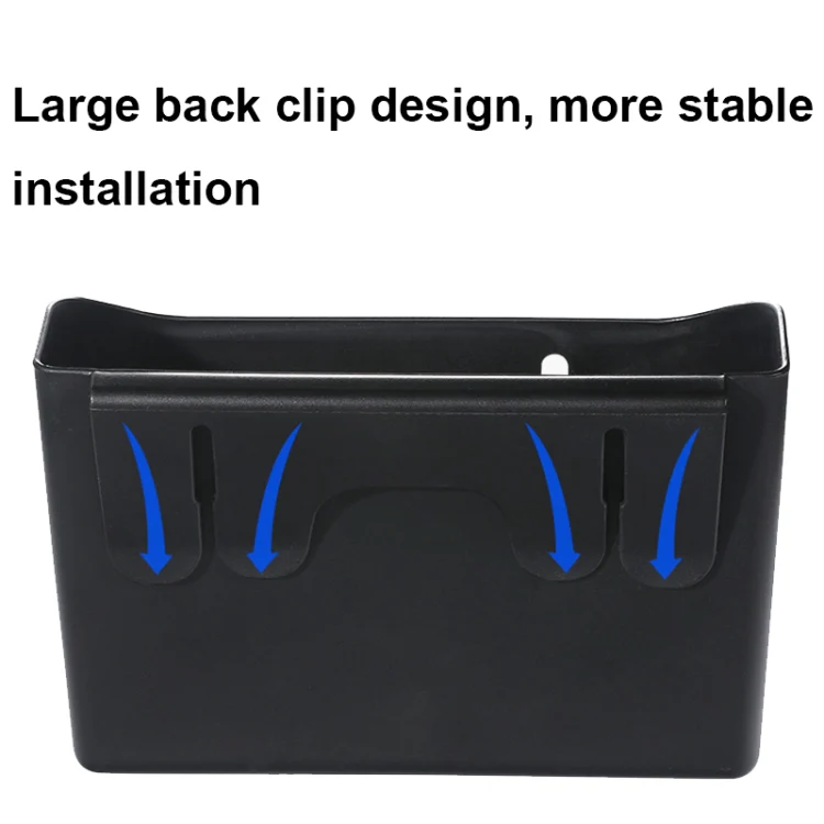 Multifunctional Car Seat Back Storage Box Rear Seat Tissue and Beverage Rack(Black) - Image 5