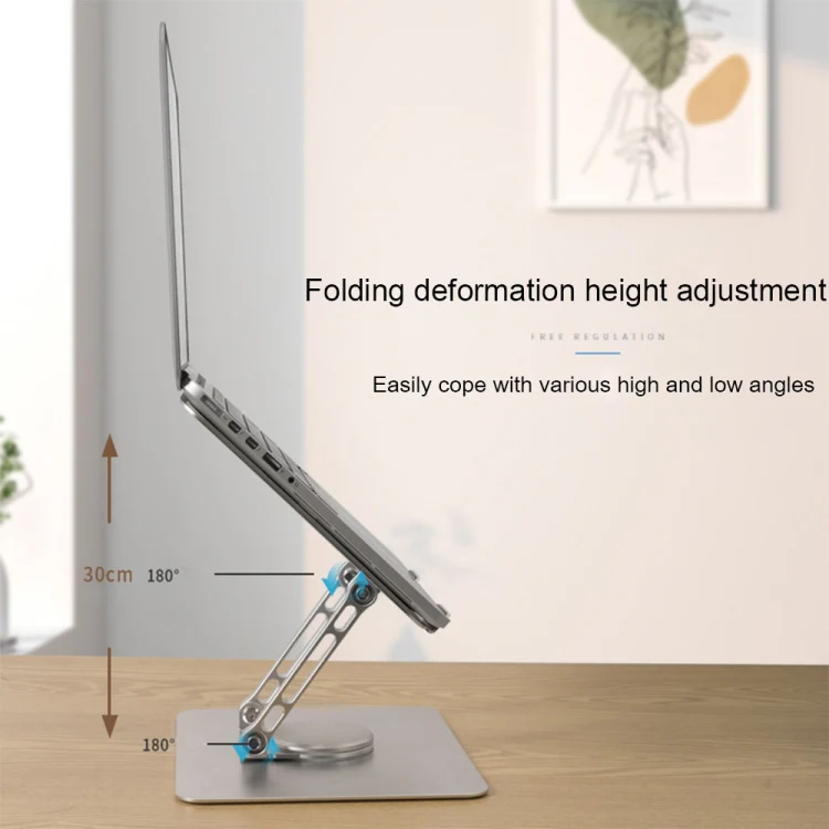 Multifunctional Desktop Foldable Rotating Laptop Cooling Bracket, Spec: SP-086 (Silver) - Image 2