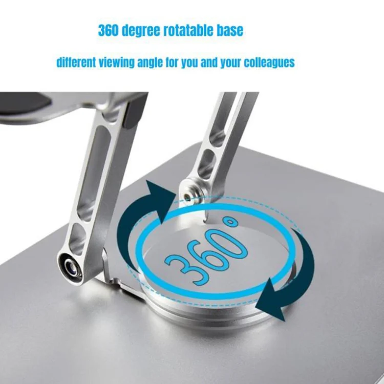 Multifunctional Desktop Foldable Rotating Laptop Cooling Bracket, Spec: SP-086 (Silver) - Image 6