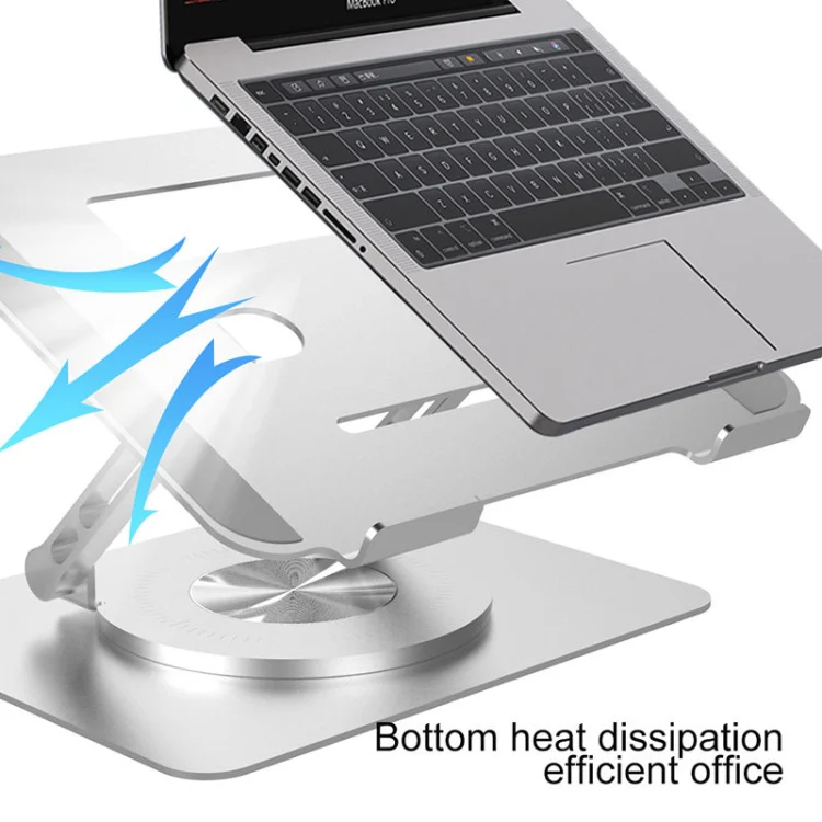 Multifunctional Desktop Foldable Rotating Laptop Cooling Bracket, Spec: SP-88 (Silver) - Image 3