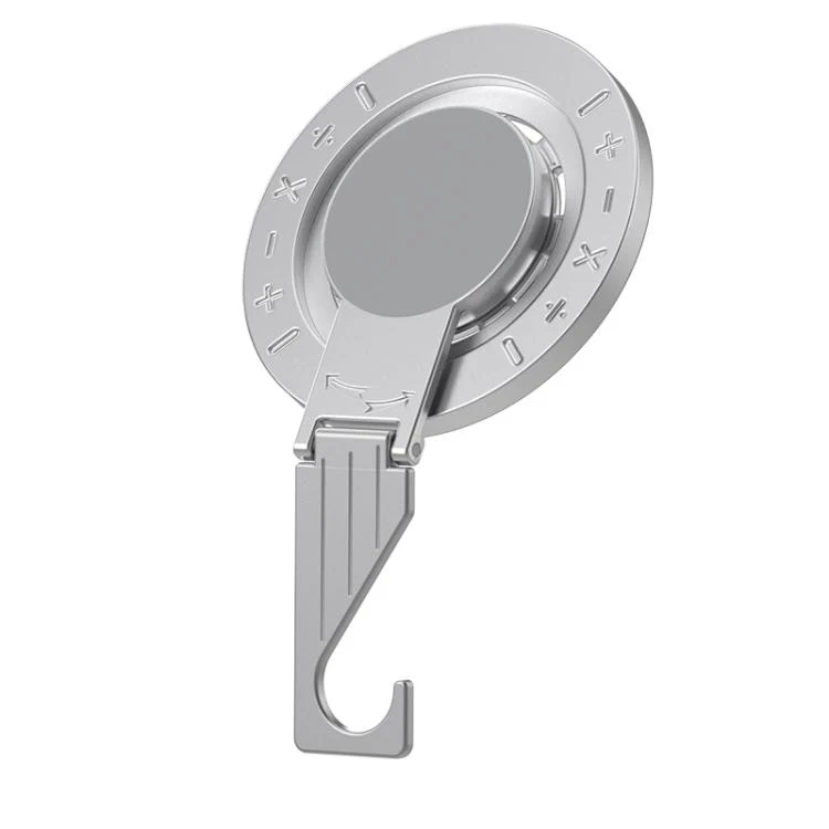 Multifunctional Double-sided Strong Magnetic Phone Holder Desktop Hook(Silver) - Image 2