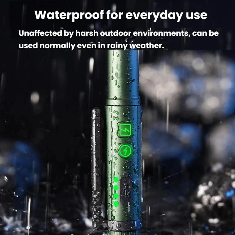 Multifunctional Dual Magnetic Pen Clip Flashlight, Outdoor Portable Inspection Work Pen Light(Black) - Image 8